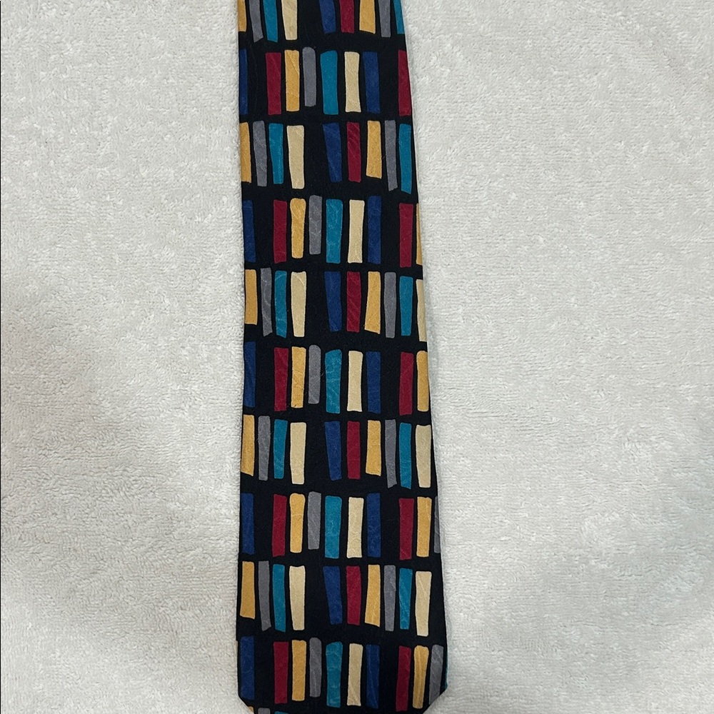 Colorful Geometric Pattern Silk Tie